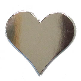 Spiegelglanz-Herz 4cm silber